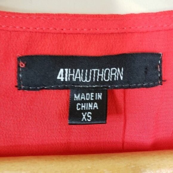 41 Hawthorn | Tomato Red Tank Blouse - Picture 4 of 4